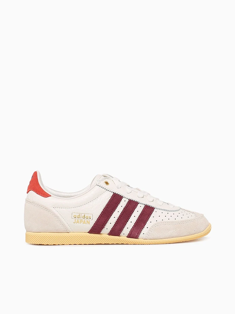 Japan Offwhite Burgundy leather