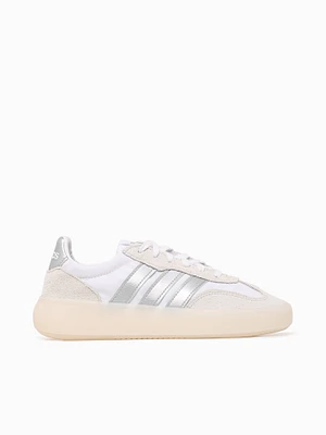 Barreda Decode White Silver leather