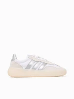 Barreda Decode White Silver leather