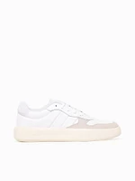 Litecourt White Leather