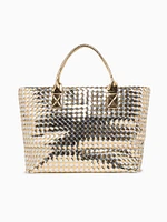 Woven Tote Multi Metal Spechio