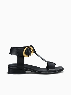 Brandy Black Leather