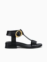Brandy Black Leather