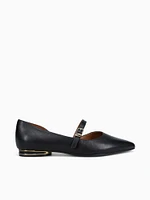 Heather Black Leather