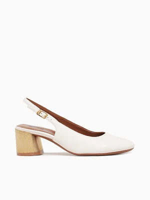 Lane Warm White Leather