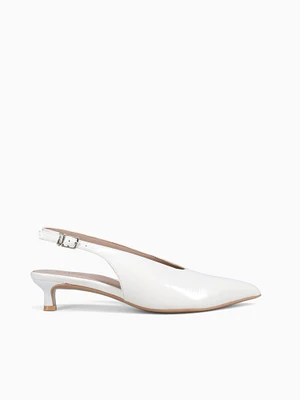 Nicolette Warm White Leather