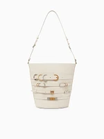 Belts Bucket Bianco Seta Mix
