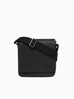 Pique Flap Shoulder Bag Noir