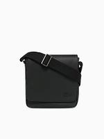 Pique Flap Shoulder Bag Noir