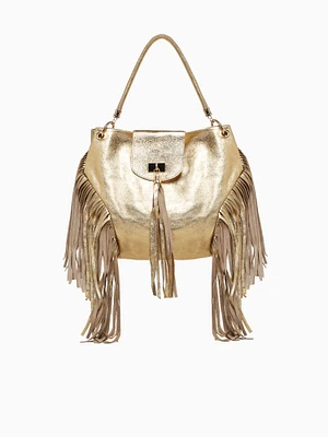 Dorothea Shoulder Bag Gold Laminato