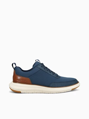 Grand Remix Sneaker Navy Tan leather