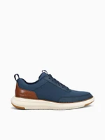 Grand Remix Sneaker Navy Tan leather