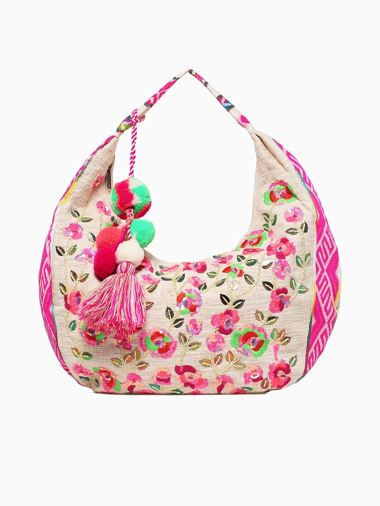 Flora Shoulder Bag Fuchsia