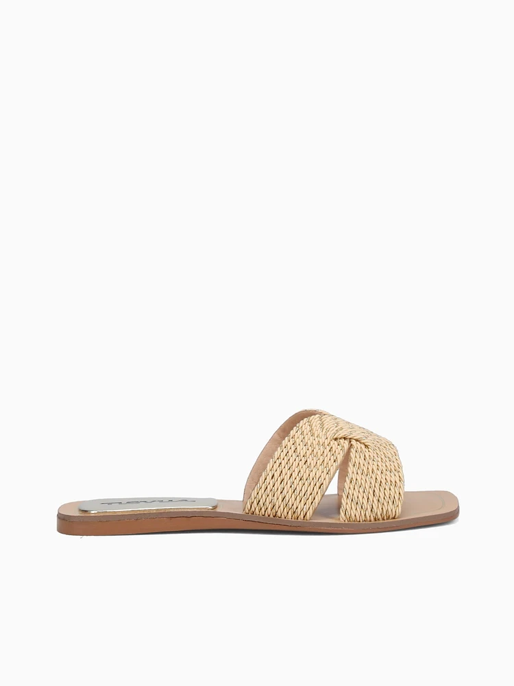 Chloe Gold Raffia