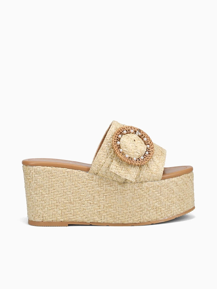 Olivia  Beige Raffia