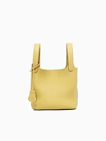 Skandia Top Handle Butter Yellow Leather