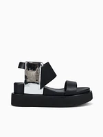 Rico Sandal Mirror Silver Ii Nappa
