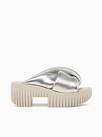 Plia Anda Champagne Metallic Sheep Lea