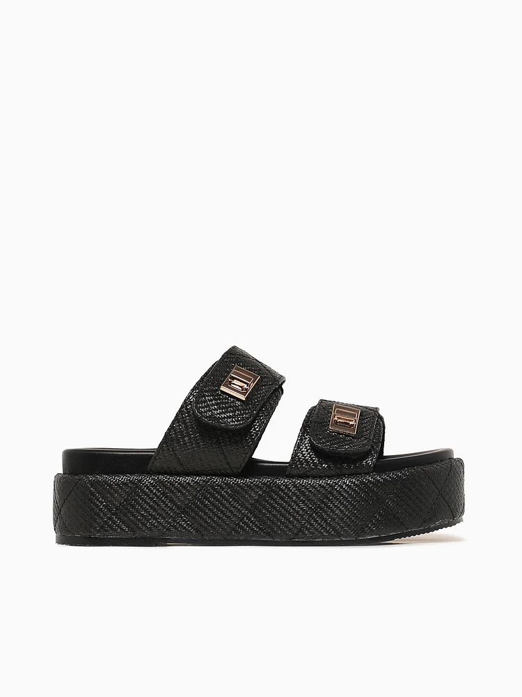 Miley Black Raffia