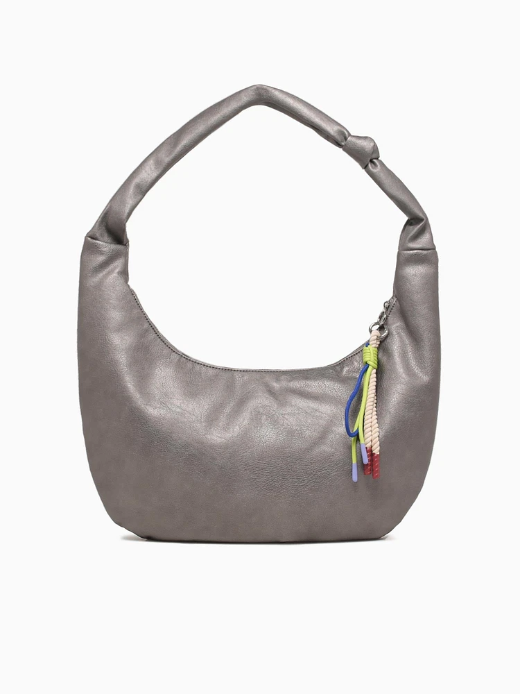 Olive Shoulder Bag Pewter