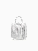 Shopper Mini Laminato Argento