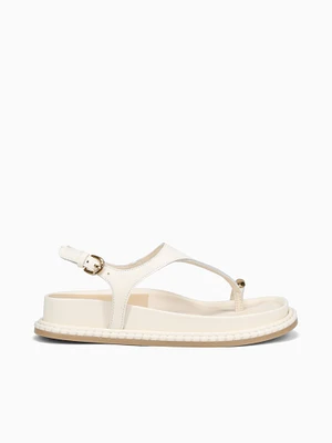 Stefan Off White Leather