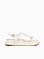Stefan Off White Leather