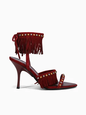 Saige Wine Kid Suede