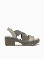 Taji502fly Silver Leather Mesh
