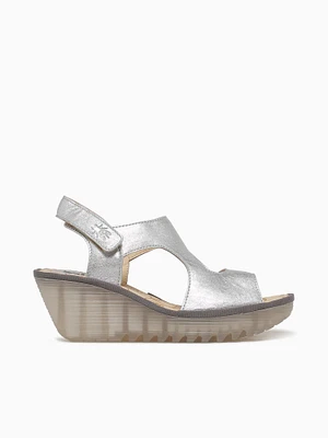 Yoxa576fly Silver Leather