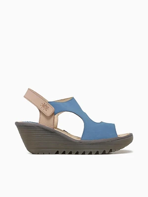 Yoxa576fly Blue Natural leather