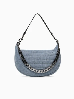 Elton Hobo Crossbody Light Washed Denim