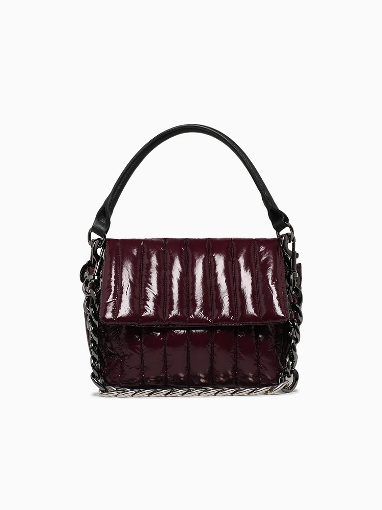 Bar Bag Glossy Deep Burgundy