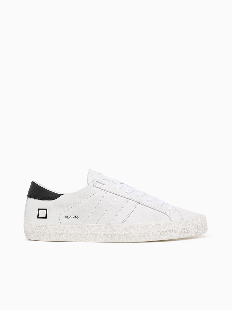 Hill Low White Black leather