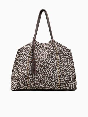 Courmayeaur Tote Cheetah Print