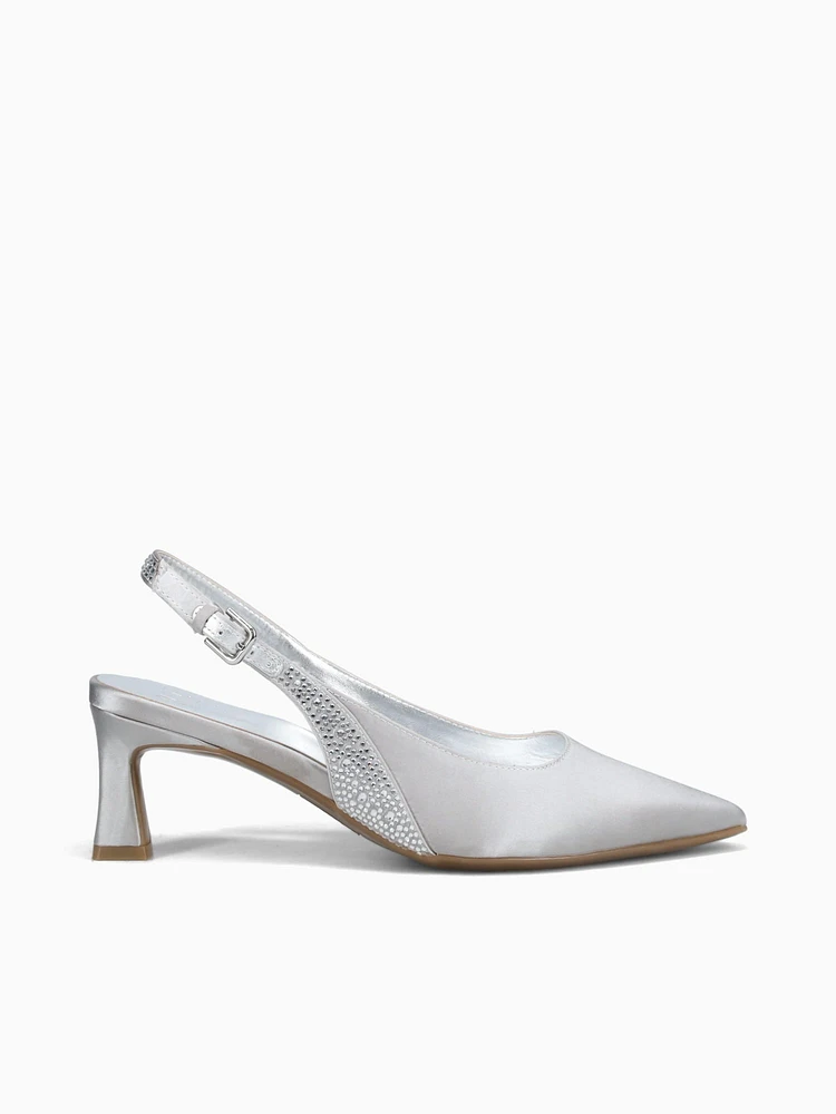 Tansy 3 Silver Leather