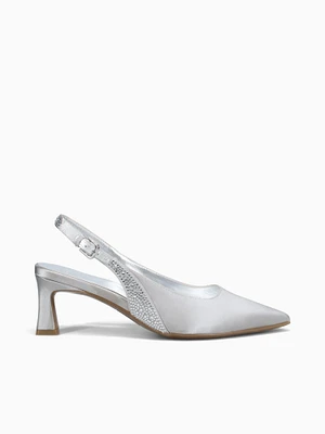 Tansy 3 Silver Leather