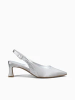 Tansy 3 Silver Leather