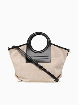 Piper Top Handle White Black