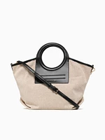 Piper Top Handle White Black