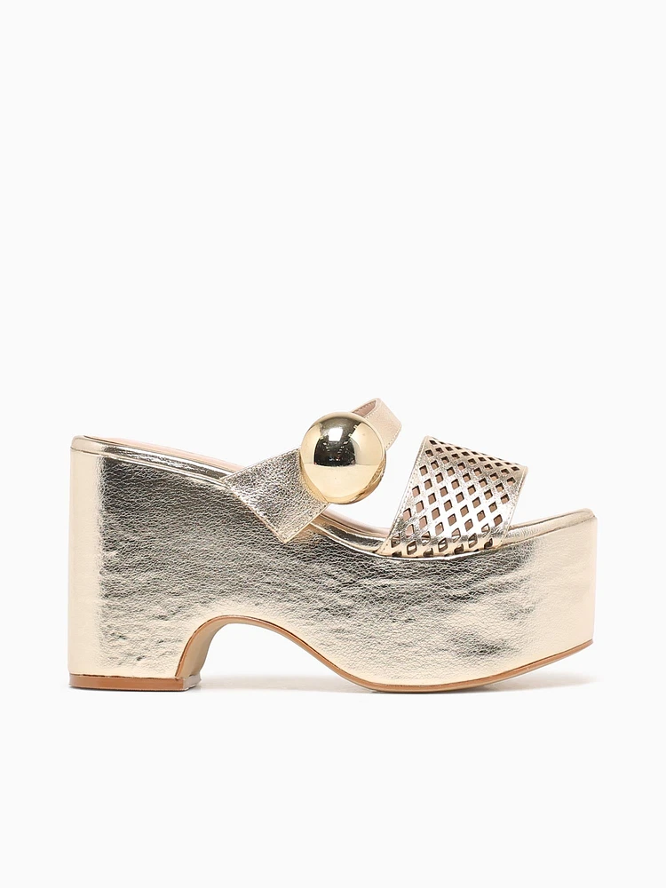 Solange Champagne Metallic Cristal