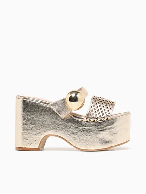 Solange Champagne Metallic Cristal