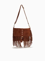 Vicky Suede Fringe Cuoio