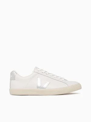 Esplar Extra Wht Silv leather