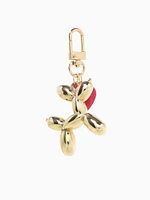 Gold Ballon Dog Charm