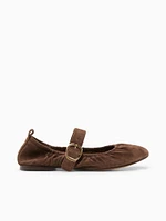 Caely Dk Brown Suede