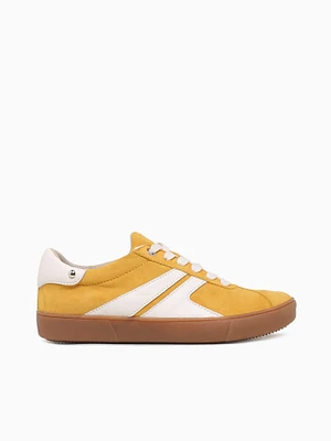Medina Yellow White leather