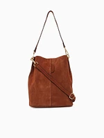 Jocelyn Bucket Shoulder Bag Tan