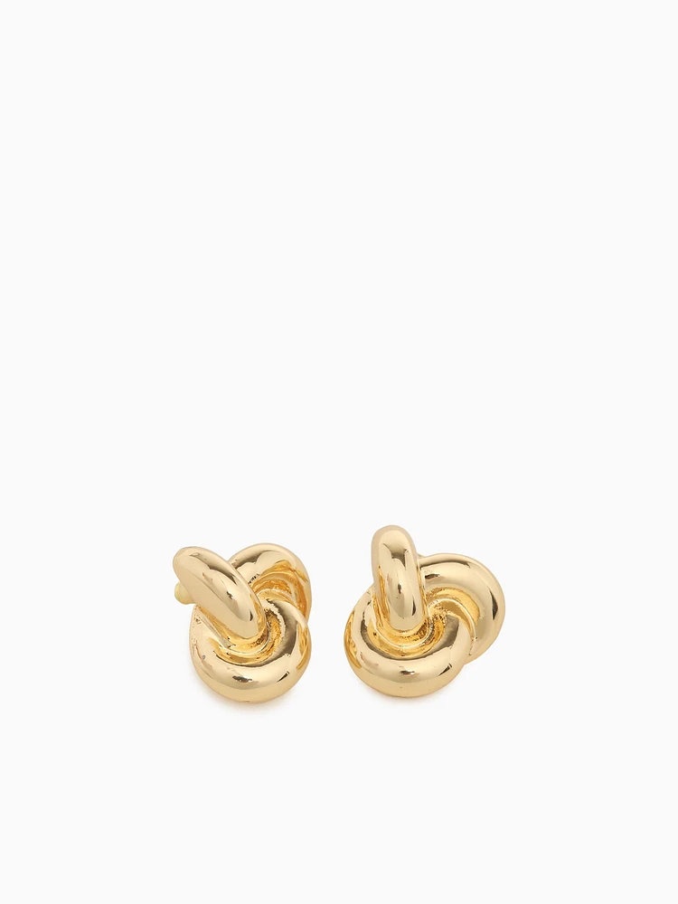 Ea Knots Studs Gold
