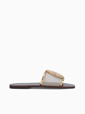 Cassia Dourado Metal Tela